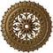 Ekena Millwork Sellek Ceiling Medallion (Fits Canopies up to 1 1/8"), 18 1/2"OD x 7/8"ID x 1 1/2"P, Pale Gold CM18SKPAS - alternate 1